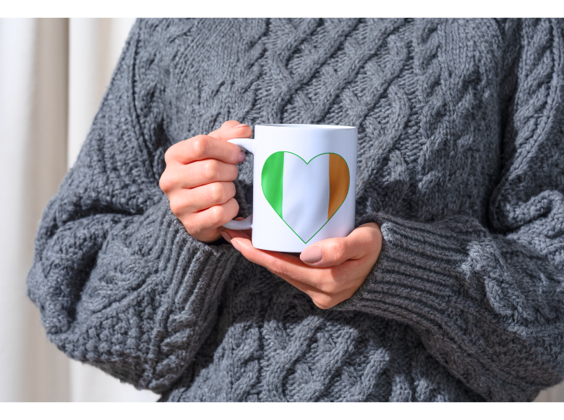 Irish Heart Flag Mug